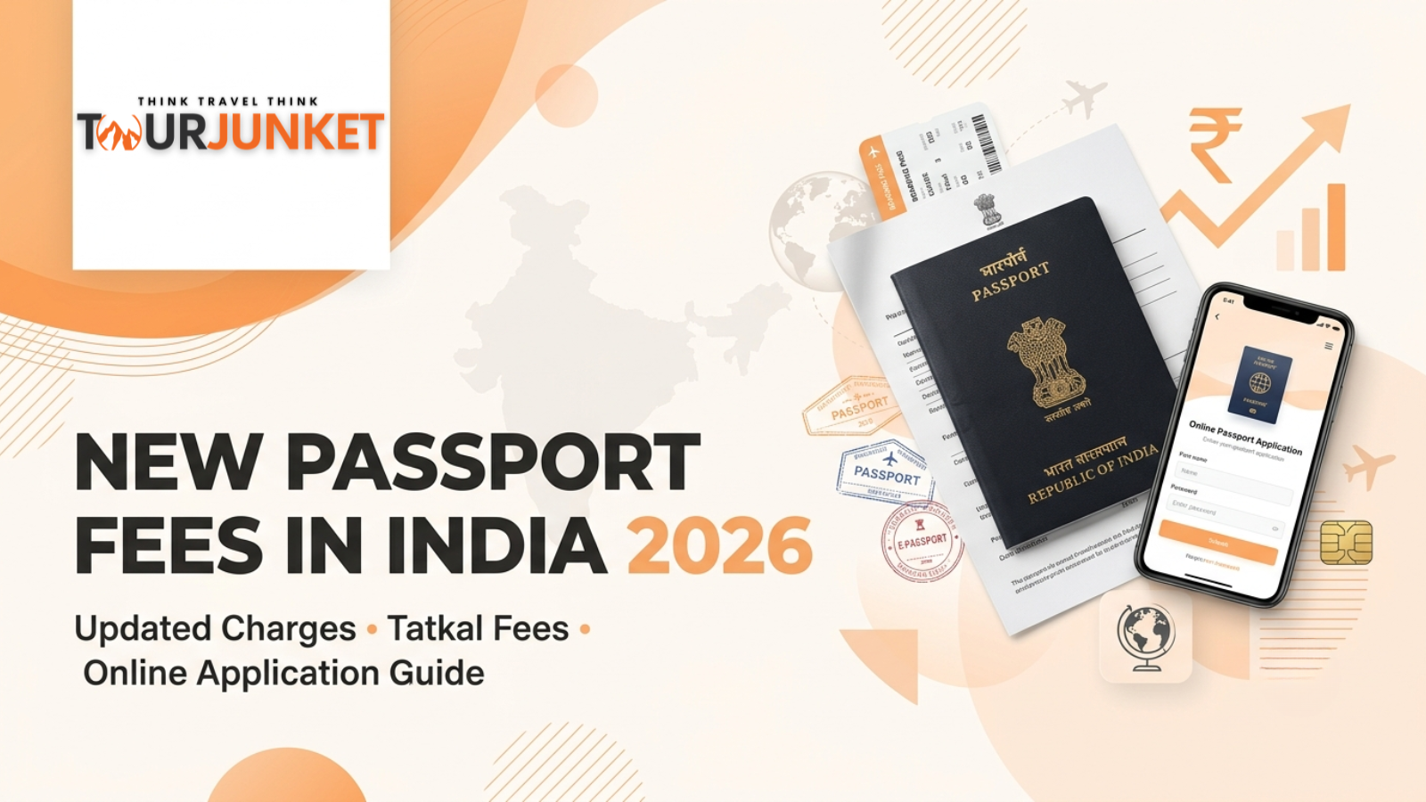 passport fees in India 2026